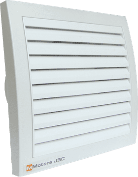 shumee Ventilator MM 100 LRT s svetlobnim senzorjem, sijajno bel, kratki konektor