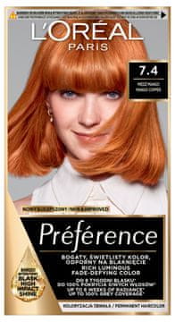 L’Oréal Barva za lase Loreal Preference - 74 Dublin Copper Mango (2x60ml, 54ml)