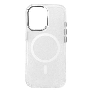 HURTEL Ovitek z bleščečim efektom MagSafe za Samsung Galaxy S26 Ultra - bel