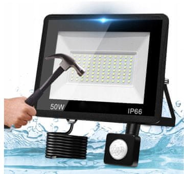 shumee 50W zunanji LED reflektor s senzorjem gibanja zunanja vrtna svetilka