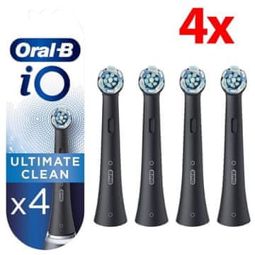 shumee Glave zobne ščetke Oral-B iO Ultimate Clean (4 nastavki) črne barve