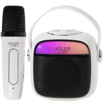 Adler AD 1199 bel karaoke zvočnik z mikrofonom - SD/USB/AUX/Bluetooth