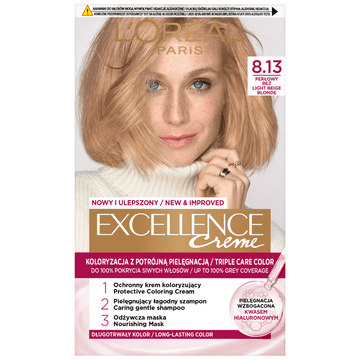 L’Oréal Barva za lase Loreal Excellence Creme - 8.13 biserno bež 192 ml