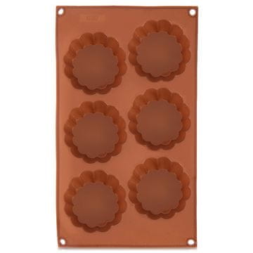 Orion Rjavi silikonski modelček za piškote v obliki rože 30x17,5x3 cm