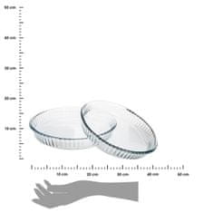 5Five® Komplet 2 steklenih modelčkov za torte