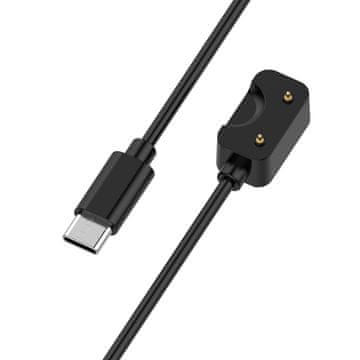 HURTEL Magnetni polnilnik USB-C za Samsung Galaxy Fit3 1m - črn