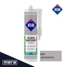Atlas Atlas silton s sanitarni silikon svetlo siv 034 280 ml