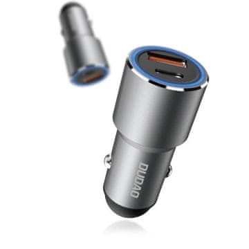 DUDAO HITR AVTO POLNILEC 22,5 W USB-A USB-C PD QC MOČAN ZA TELEFON