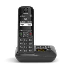 Gigaset Gigaset AS690A Analog/DECT telefon s ID klicatelja Črna
