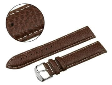 Pacific Pacific pas 22 MM XL W71L poljot rjav pas, beli šivi