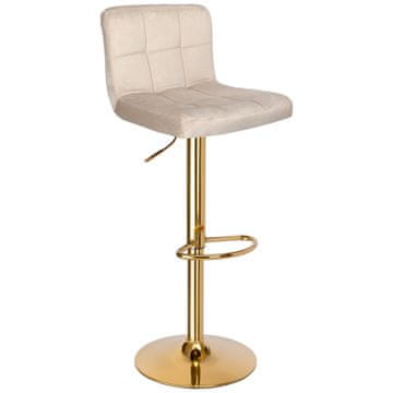 EH Žametni barski stol Arako Gold Beige