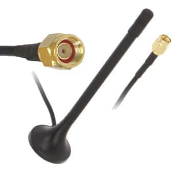 shumee WiFi antena 2,4 GHz 2 dBi magnetna SMA-RP --2 kosa-