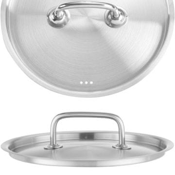 Hendi Pokrov za lonec Kitchen Line STAL, premer 200 mm