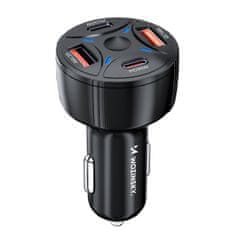 WOZINSKY Avtomobilski polnilnik 2xUSB-C 2xUSB-A 60W - črn