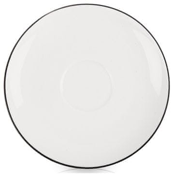 Artemis Majhen bel porcelanast krožnik za prigrizke 13 cm