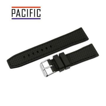 Pacific Silikonski pašček Pacific 24MM U17 črne barve