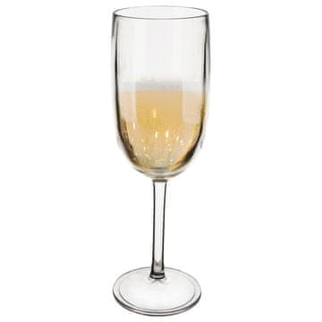 Artemis Plastični kozarec za pitje vina ali šampanjca, nezlomljiv, za večkratno uporabo, 200 ml