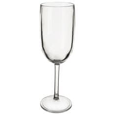 Artemis Plastični kozarec za pitje vina ali šampanjca, nezlomljiv, za večkratno uporabo, 200 ml