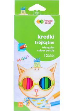 Inny Vesele barvne trikotne barvice 12 barv Ustvarjalna šola barv