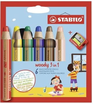Inny Stabilo 3-v-1 lesene barvice. Barve za ustvarjanje, ki spodbujajo domišljijo.