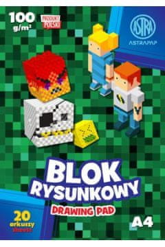 Inny Pixel Astrapap risalni blok A4 Vaš ustvarjalni center ustvarjalnosti