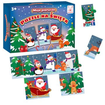 Inny PuzzleMagic Zimska odkritja Izobraževalne in ustvarjalne uganke za