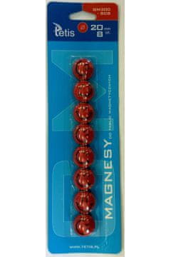 Inny Tetis nasmejani magneti 20 mm barviti poudarki za vesele