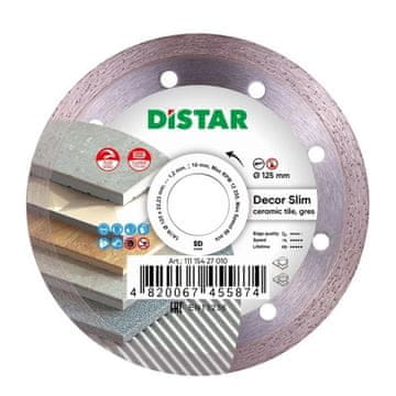 DISTAR Distar diamantni disk 125 mm, tanek, dekorativni 11115427010