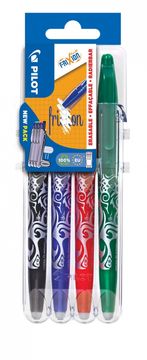 Pilot Kemični svinčnik FriXion, 4 kosi + etui
