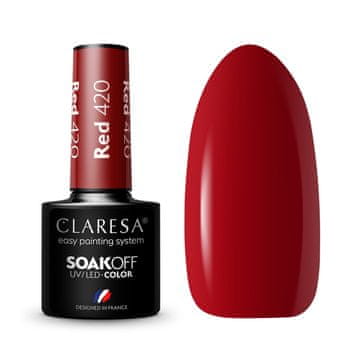 Claresa Claresa hibridni lak za nohte rdeč 420 5 g