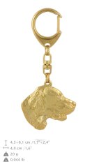 Artdog Angleški seter, Laverack - pozlačen obesek za ključe za psa v darilni škatli, okras za torbico, luksuzni dodatek znamke Art-Dog