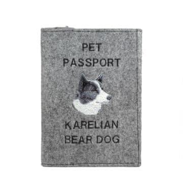Artdog Karelijski medvedji pes - etui za pasji potni list, ovitek za dokumente, darilo za popotnike od Art-Dog
