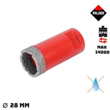 shumee Rubi sveder - žaga za luknje iz drygresa 28 mm 6957