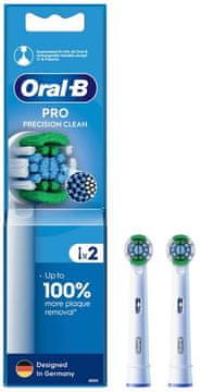 shumee Glave zobne ščetke Oral-B EB20RX-2 PrecisionClean White, 2 kosa.