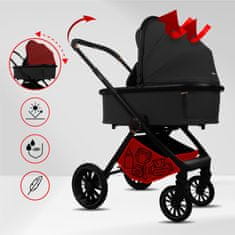Babylux BabyLux otroški voziček Castor 2 v 1, gondola, lahek, zložljiv komplet