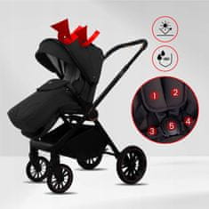 Babylux BabyLux otroški voziček Castor 2 v 1, gondola, lahek, zložljiv komplet