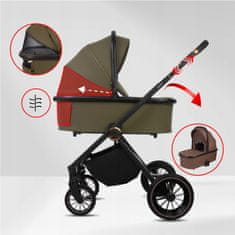 Babylux BabyLux otroški voziček Castor 2 v 1, gondola, lahek, zložljiv komplet
