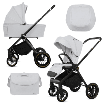 Babylux BabyLux Rosso 2v1 voziček, gondola, lahek, zložljiv komplet
