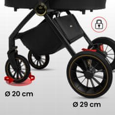 Babylux BabyLux Rosso 2v1 voziček, lahek, večnamenski za mesto