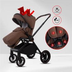 Babylux BabyLux otroški voziček Castor 2 v 1, gondola, lahek, zložljiv komplet