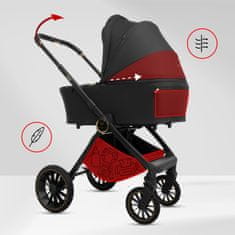 Babylux BabyLux Rosso 2v1 voziček, lahek, večnamenski za mesto