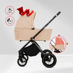 Babylux BabyLux Rosso 2v1 voziček, gondola, lahek, zložljiv komplet