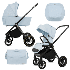 Babylux BabyLux Rosso 2v1 voziček, gondola, lahek, zložljiv komplet
