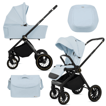 Babylux BabyLux Rosso 2v1 voziček, gondola, lahek, zložljiv komplet
