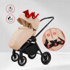 Babylux BabyLux Rosso 2v1 voziček, gondola, lahek, zložljiv komplet