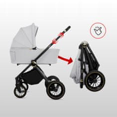 Babylux BabyLux Rosso 2v1 voziček, gondola, lahek, zložljiv komplet