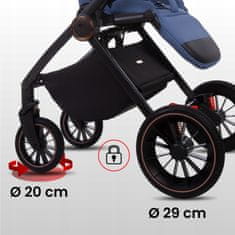 Babylux BabyLux otroški voziček Castor 2 v 1, gondola, lahek, zložljiv komplet