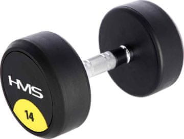 shumee 14 kg HMS HG PRO utež - gumirana utež za trening moči doma in v telovadnici