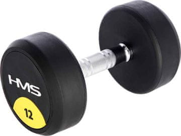 shumee 12 kg HMS HG PRO utež - gumirana utež za trening moči doma in v telovadnici