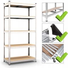 shumee Kovinski skladiščni regal 200x100x40 175kg/5p TM smart regaly